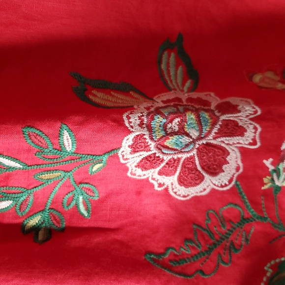 New Johnny Was 100% Linen "Messine" Top sz L - Picture 3 of 9